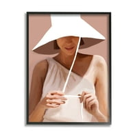 תעשיות סטופל חמות קיץ דיוקן אישה כובע שמש לבן 20, עיצוב מאת Kamdon Kreations